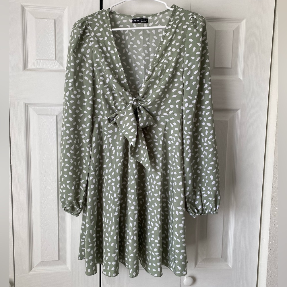 OBO Shein front tie summer dress